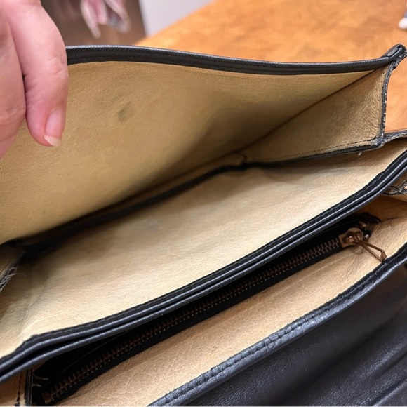 MCM Vintage Visetos Nylon Crossbody Bag Black - Picture 6 of 7